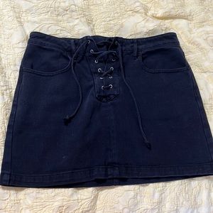 Kendall and Kylie black jean skirt